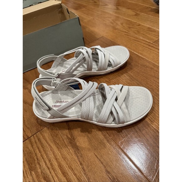 Sketchers USA Reggae Cup Smitten By You Strappy Sandal 9.5 - Picture 6 of 10